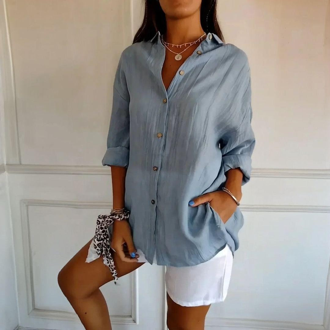 Kit 3 Camisas Ibiza em Linho de Algodão – Design Semi Plissado — Baviore
