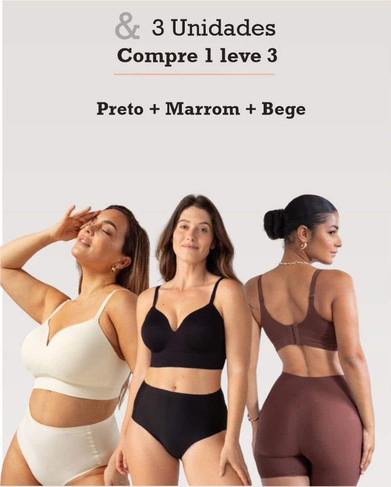Kit 3 Sutiãs Modelador Libelle — Baviore