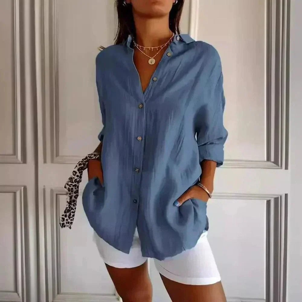 Kit 3 Camisas Ibiza em Linho de Algodão – Design Semi Plissado — Baviore