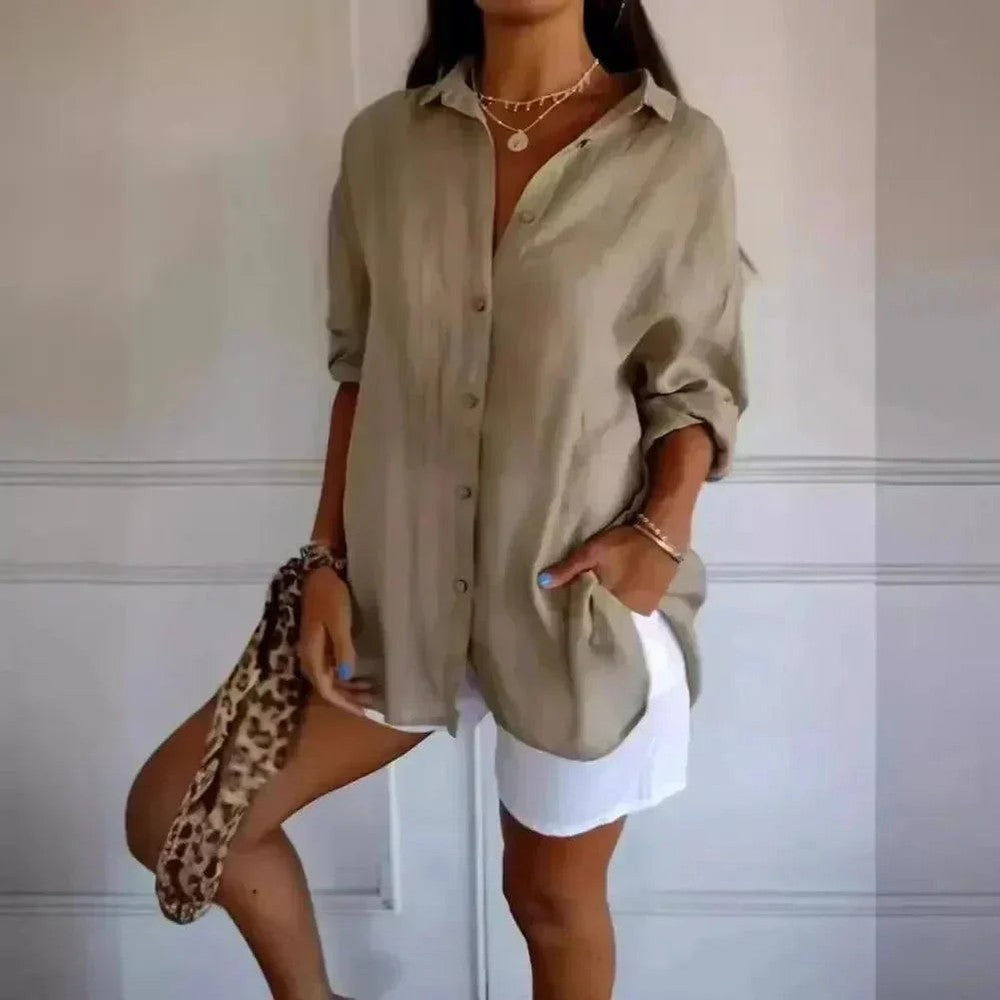 Kit 3 Camisas Ibiza em Linho de Algodão – Design Semi Plissado — Baviore