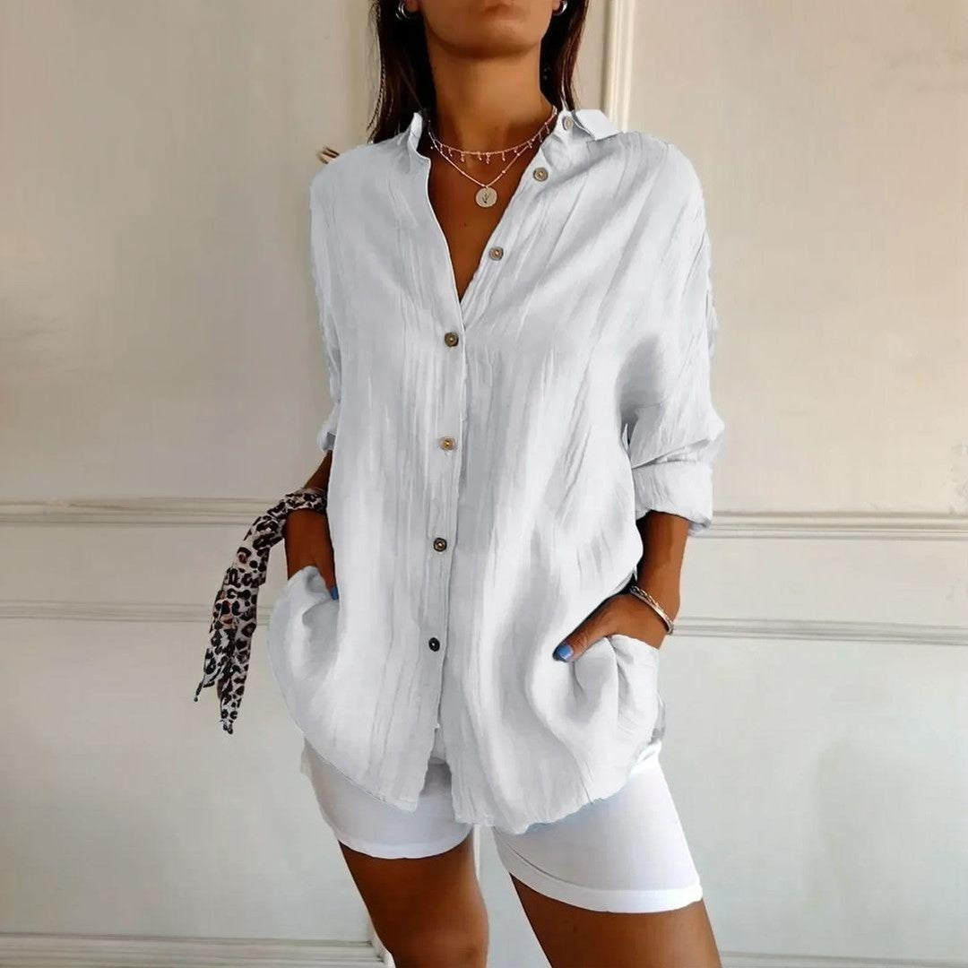 Kit 3 Camisas Ibiza em Linho de Algodão – Design Semi Plissado — Baviore