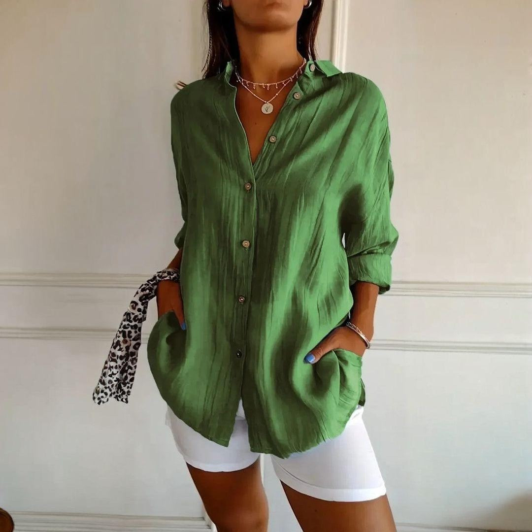 Kit 3 Camisas Ibiza em Linho de Algodão – Design Semi Plissado — Baviore