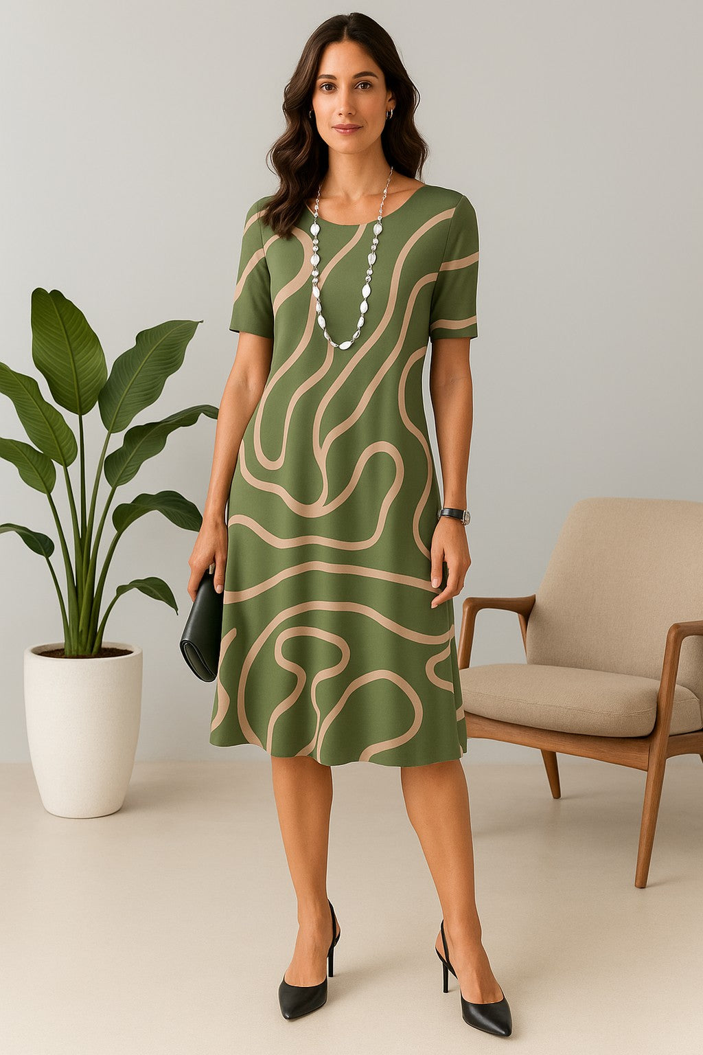Vestido Amarílis Preto e Branco — Baviore