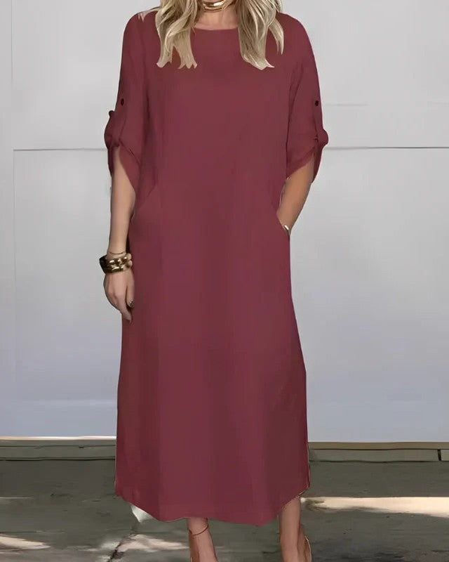 Vestido Casual Susan | Linho Puro - (Soltinho) — Baviore